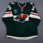 Beckman, Adam<br>Green<br>Minnesota Wild 2022-23<br>#53 Size: 56