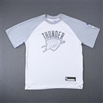Bazley, Darius<br>City Edition Short Sleeved Shooting Shirt - Game-Issued (GI)<br>Oklahoma City Thunder 2021-22<br>#7 Size: L Tall