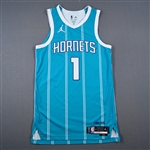 Ball, LaMelo<br>Icon Edition - Worn 2 Games - 12/23/24 & 1/17/25<br>Charlotte Hornets 2024-25<br>#1 Size: 44+4