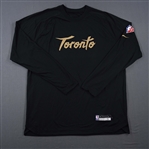 Young, Thaddeus<br>City Edition Long Sleeved Shooting Shirt - Game-Issued (GI)<br>Toronto Raptors 2021-22<br>#21 Size: XL Tall
