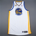 Barron, Earl<br>White w/ 50 Seasons in the Bay Area Patch - Worn 2/2/12<br>Golden State Warriors 2011-12<br>#40 Size: 3XL+4