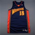 Bell, Raja<br>Navy - Game-Issued (GI)<br>Golden State Warriors 2009-10<br>#18 Size: 48+2