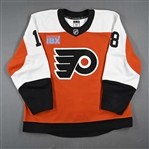 Abols, Rodrigo<br>Orange Set 1<br>Philadelphia Flyers 2024-25<br>#18 Size: 58