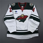 Bogosian, Zach<br>White Set 2<br>Minnesota Wild 2024-25<br>#24 Size: 58
