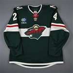 Bogosian, Zach<br>Green Set 4 / Playoffs<br>Minnesota Wild 2024-25<br>#24 Size: 58