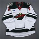 Bogosian, Zach<br>White Set 4 / Playoffs<br>Minnesota Wild 2024-25<br>#24 Size: 58 