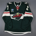 Boyd, Travis<br>Green Set 1 - Warm-Up Only<br>Minnesota Wild 2024-25<br>#72 Size: 56