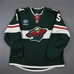 Brazeau, Justin<br>Green Set 4 / Playoffs<br>Minnesota Wild 2024-25<br>#15 Size: 58