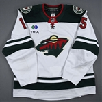 Brazeau, Justin<br>White Set 4 / Playoffs<br>Minnesota Wild 2024-25<br>#15 Size: 58