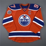 McDavid, Connor *<br>Orange Heritage Classic w/C - Worn October 23, 2016 - 1st Period<br>Edmonton Oilers 2016-17<br>#97 Size: 56
