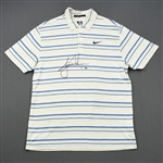 Woods, Tiger *<br>White Nike Polo - Masters Third Round April 11, 2009 - Autographed - Photo-Matched<br>Tiger Woods 2009<br># Size: M